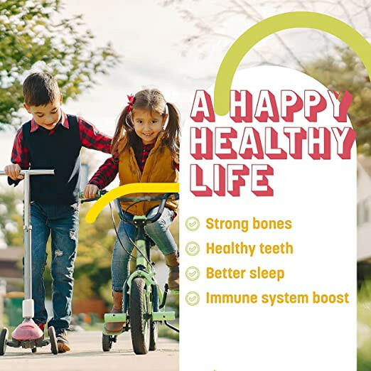 Liquid Calcium Supplement w/ Magnesium, Zinc & D3 for Kids & Adults.